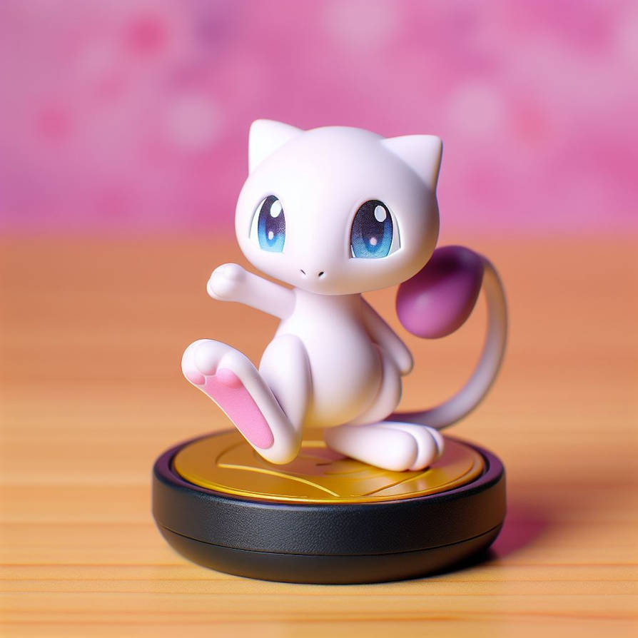 mew amiibo by alteregobro on DeviantArt Mew amiibo by alteregobro on DeviantArt