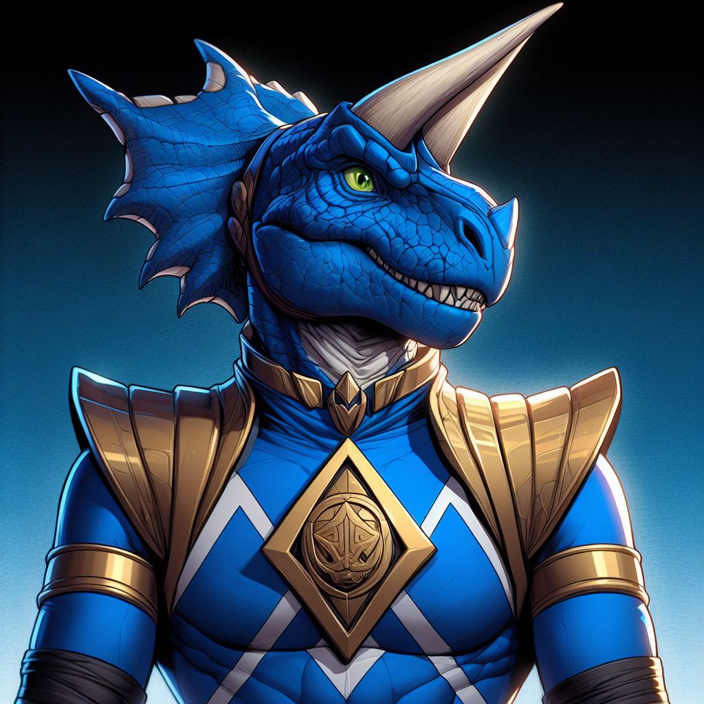 anthro blue ranger by alteregobro on DeviantArt