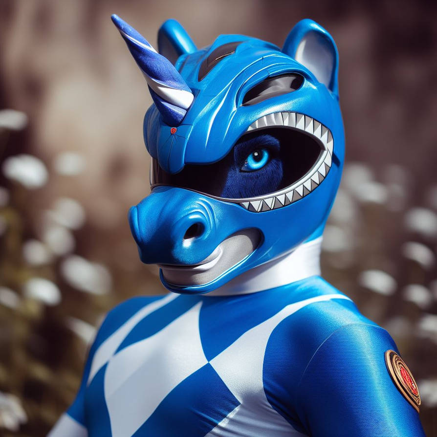 unicorn blue ranger by alteregobro on DeviantArt