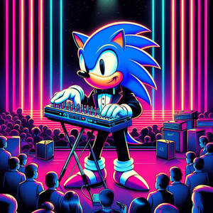 sonic playing the theramin