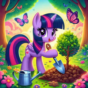 twilight sparkle on arbor day