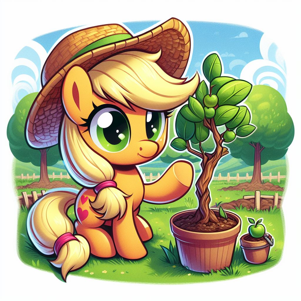 Applejack Tree applejack on arbor day by alteregobro on DeviantArt