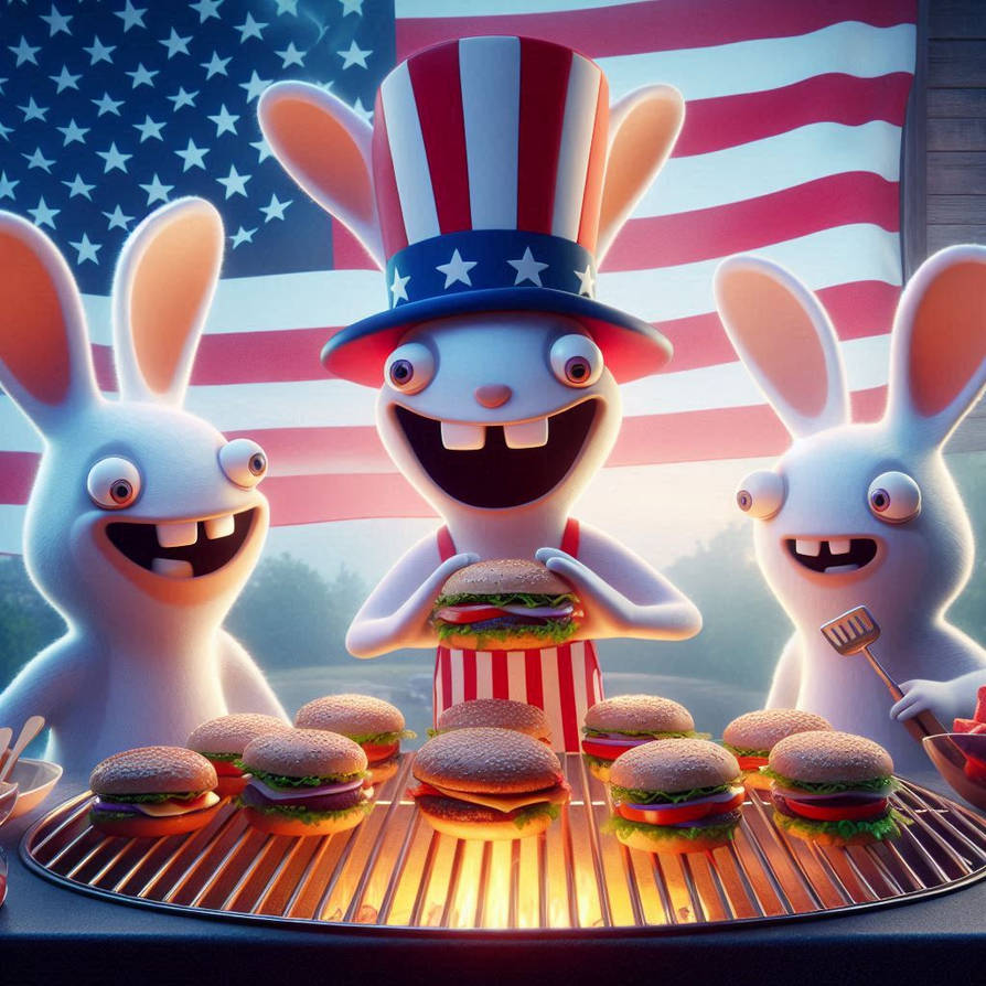 Ea Rabbids the rabbids invade the 4th of july by alteregobro on DeviantArt