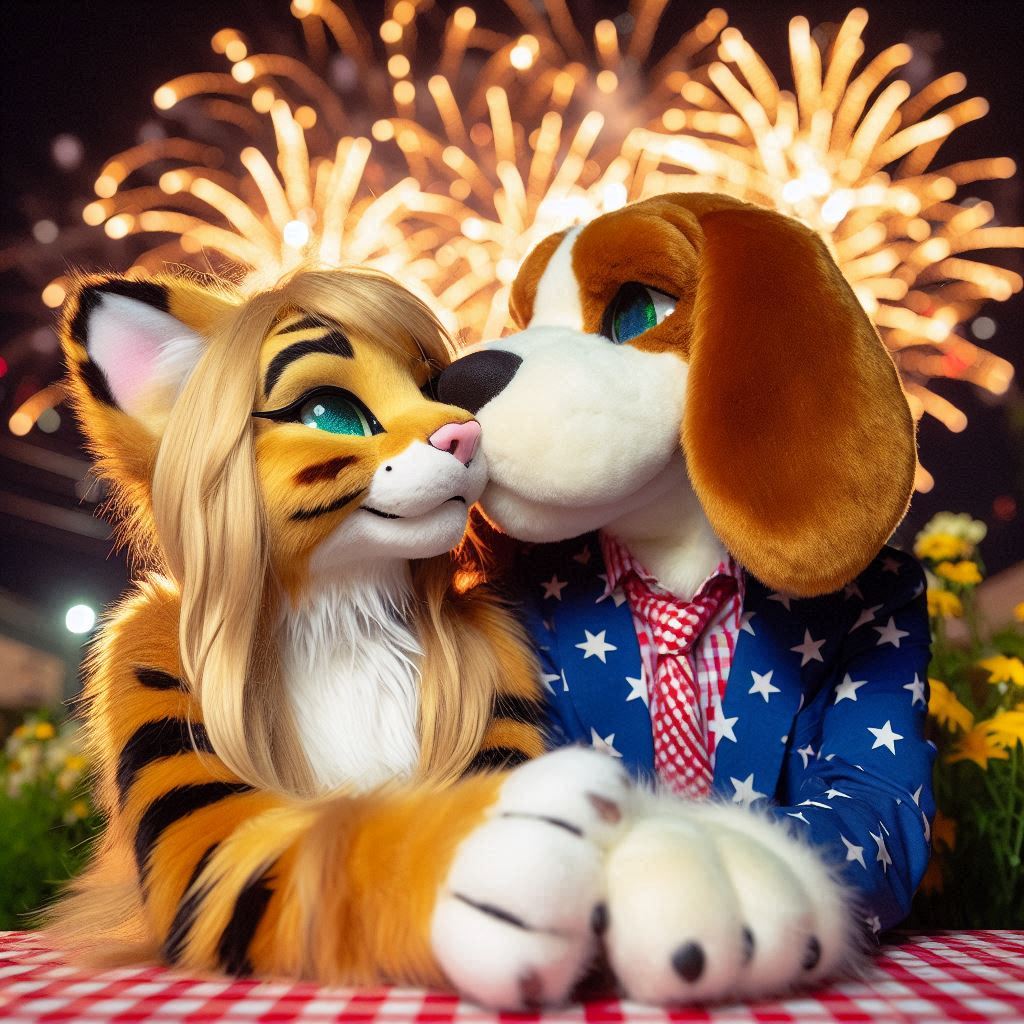 boo and rusty kiss under the fireworks by alteregobro on DeviantArt