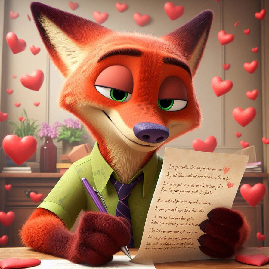 Nick Writing nick writing a poem on valentines day by alteregobro on DeviantArt
