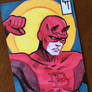 The Man with no Fear Daredevil sketch card