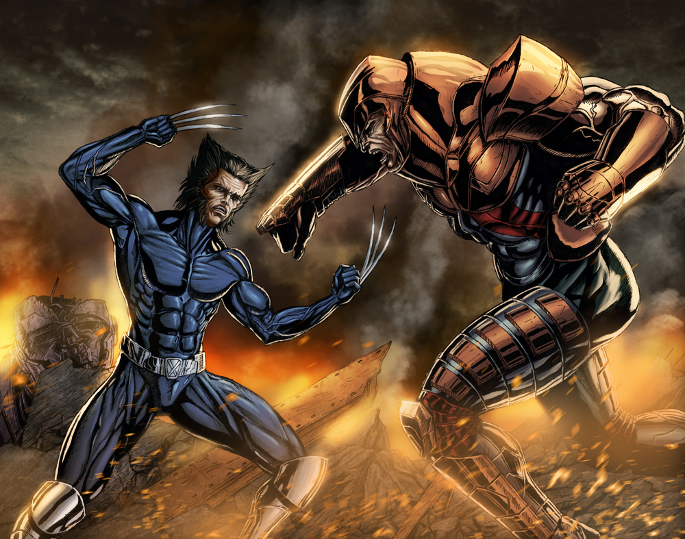 Wolverine VS Juggernaut by TSABER on DeviantArt