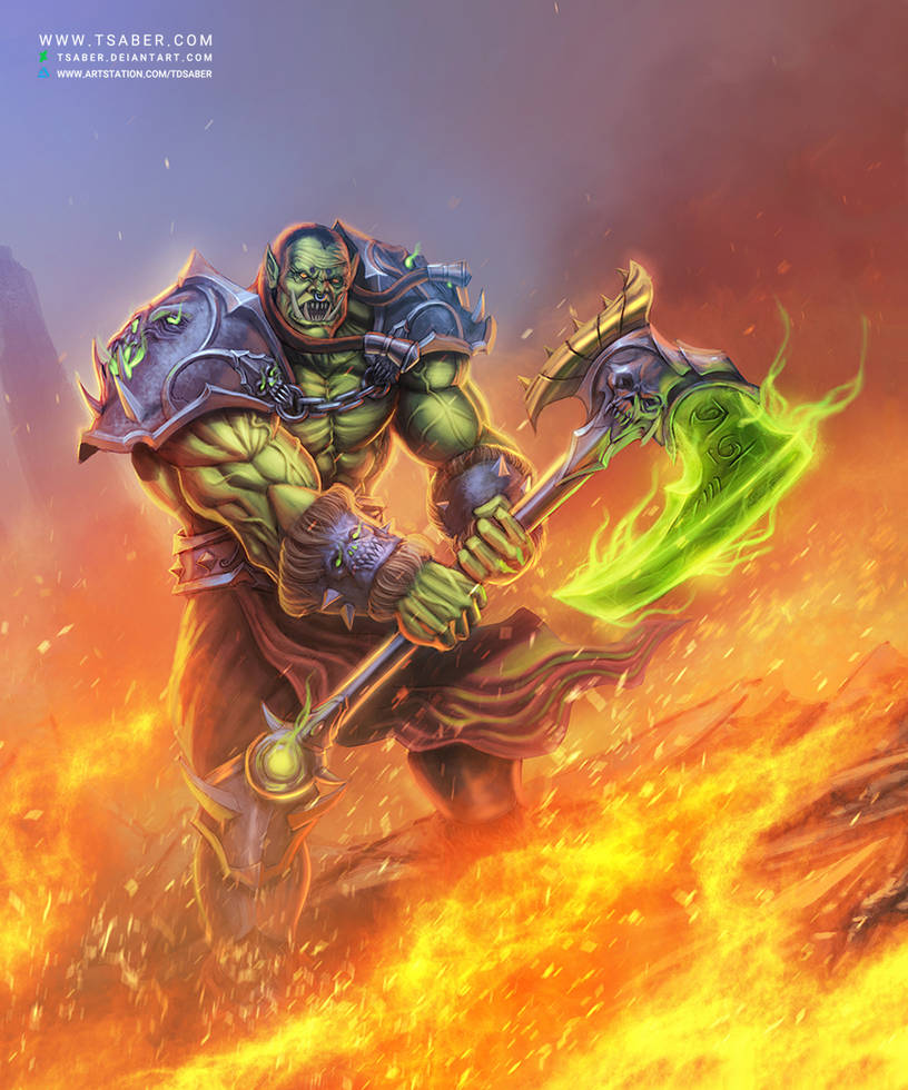 Orc Warrior - WOW (VIDEO PROCESS AND TUTORIAL) by TSABER on DeviantArt
