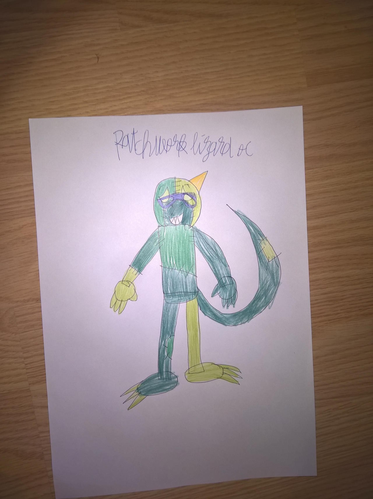Lizard Oc Patchwork lizard oc by madnessfoxywolf on DeviantArt
