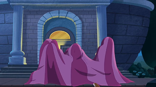 Archibald's Next Big Thing Parachute Covered Scene by drawingboy12 on