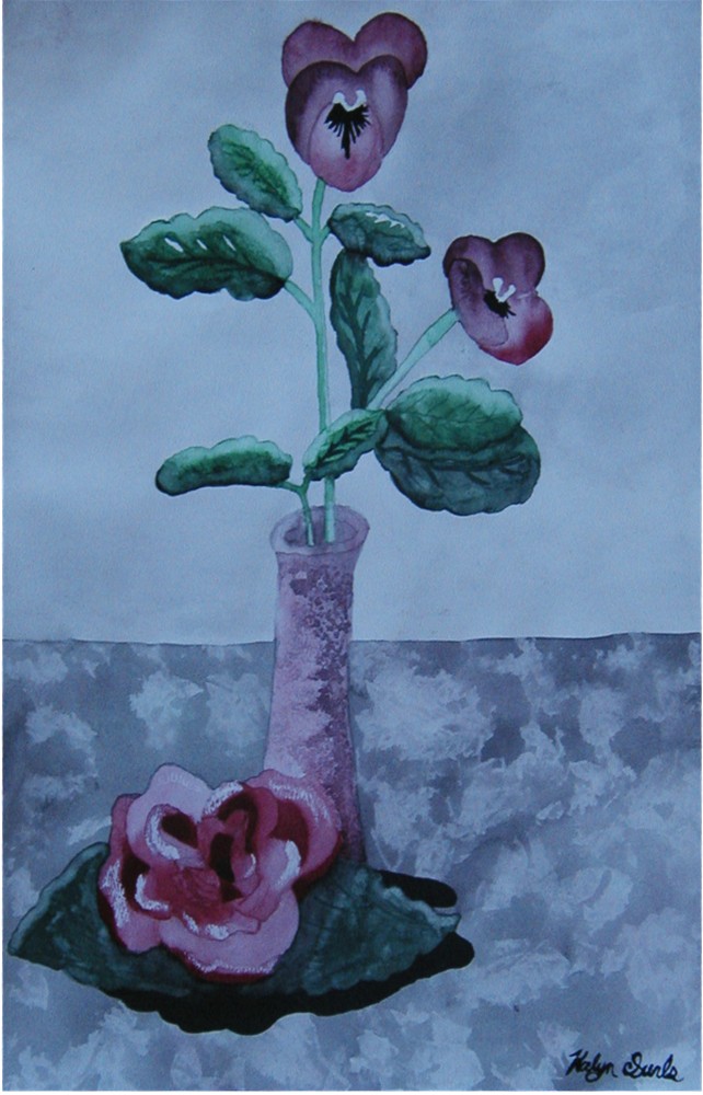 Watercolor Flower Still Life