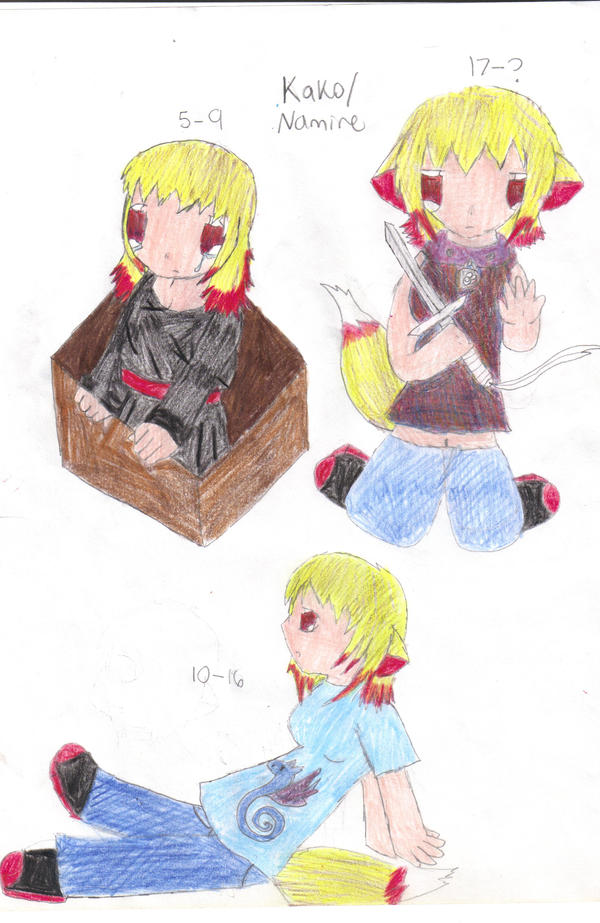 Kako stages by MikaShennon on DeviantArt