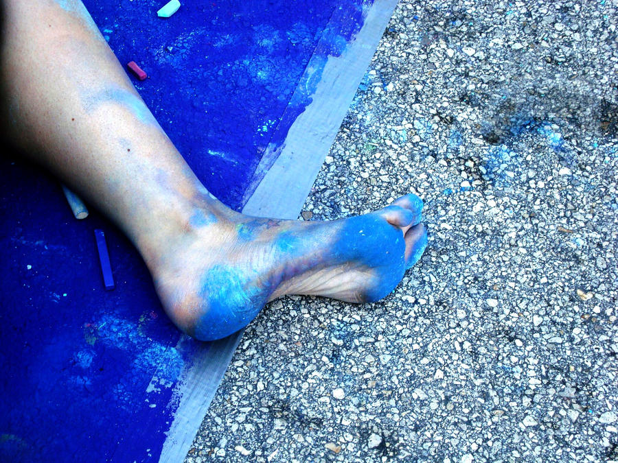 Blue Human Foot Blue Foot by BarefootGuy on DeviantArt