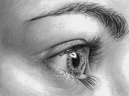 Eye pencil drawing