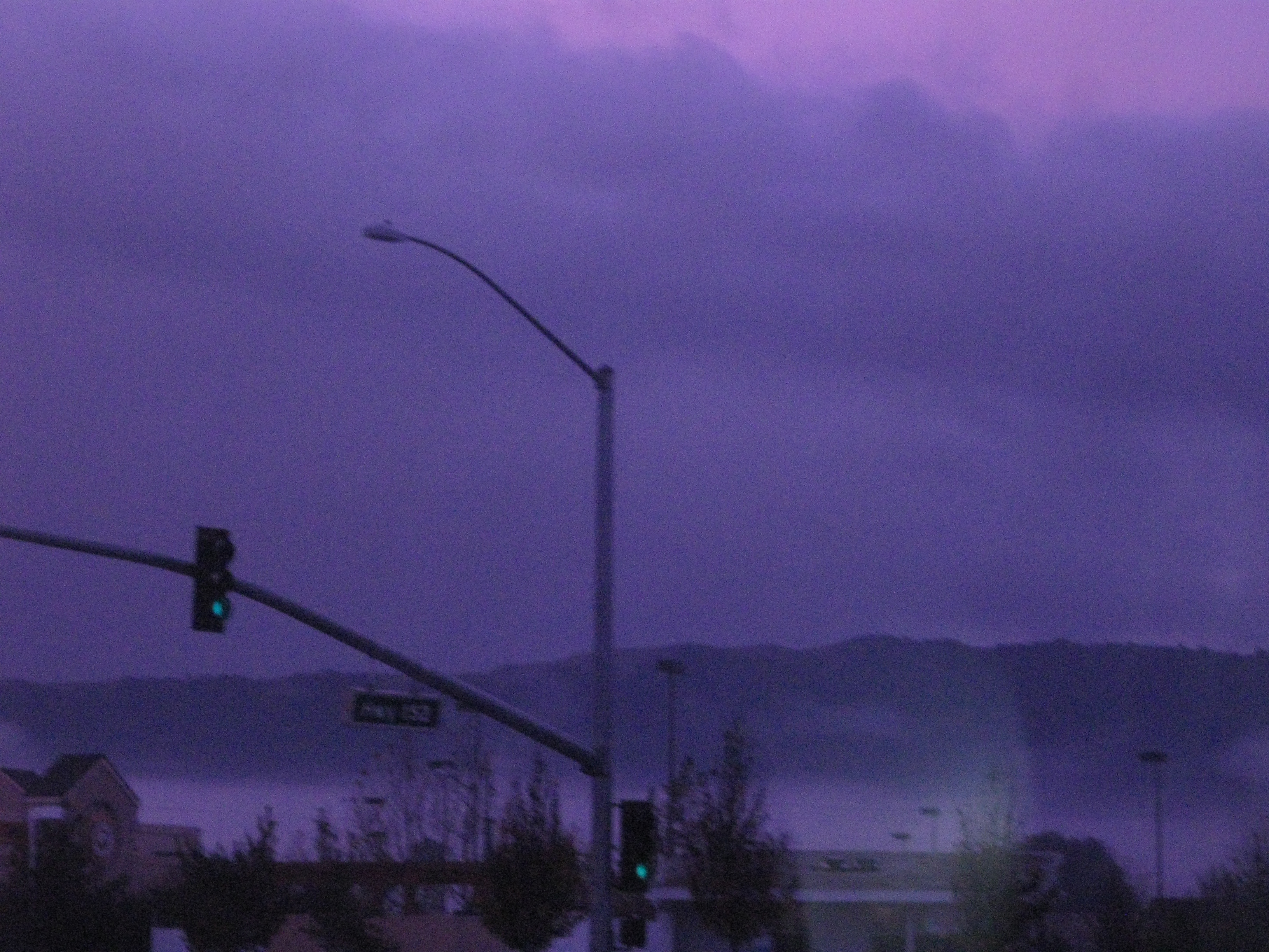 driving through the rain