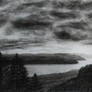 charcoal landscape