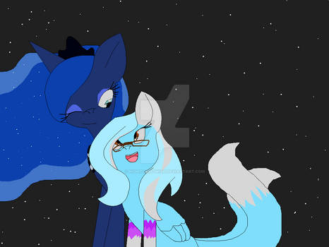 Meh and Princess Luna