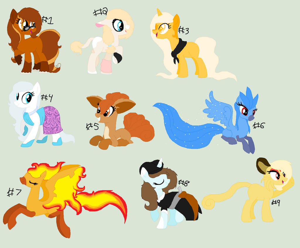 Adoptable Ponies.:Open:.