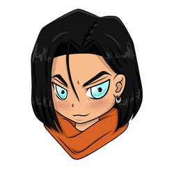 Chibi Android 17 - Dragon Ball Z - DBZ Fanart