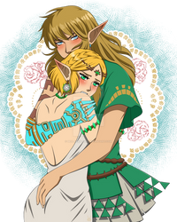 Link x Zelda Legend of Zelda: Tears of the Kingdom