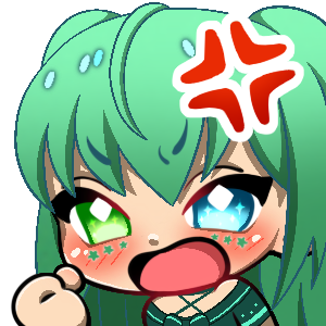 Anime White Haired Nekogirl Crying Twitch Emote / Discord / 