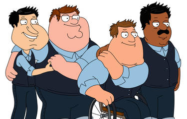 Family Guy (Quagmire, Peter, Joe, Cleveland)