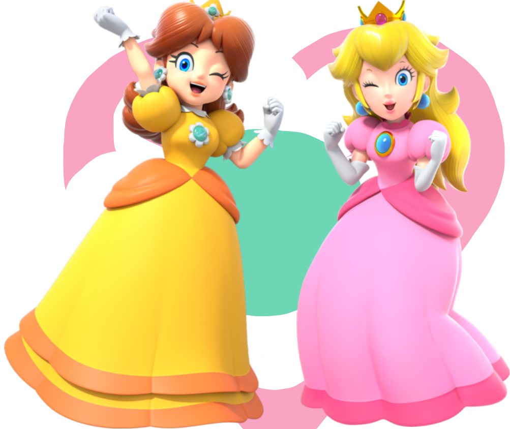 SMP - Peach and Daisy by PrincessVictoria65 on DeviantArt.