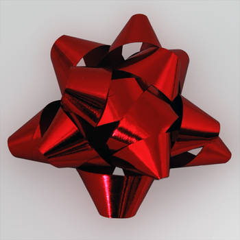 red Christmas bow by LucieG-Stock