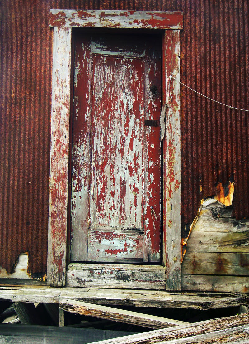 door of a shed