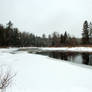 river in winter