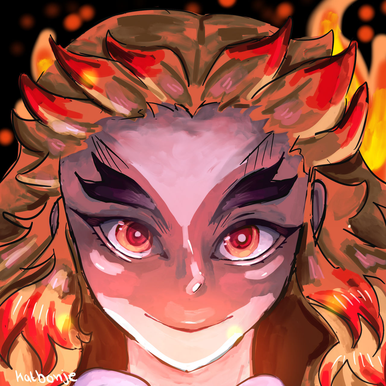 Rengoku Demon Slayer Fan Art By CozyBean On DeviantArt rengoku-demon-slayer-fan-art-by-cozybean-on-deviantart