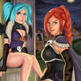 Evie and Cassie-Halloween