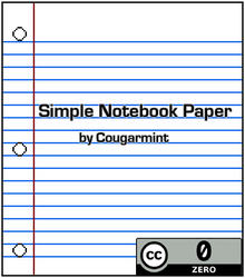 Simple Notebook Paper Pack