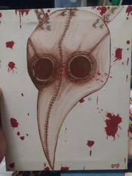 Acrylic plague doctor mask