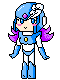 Pixel Sky Woman