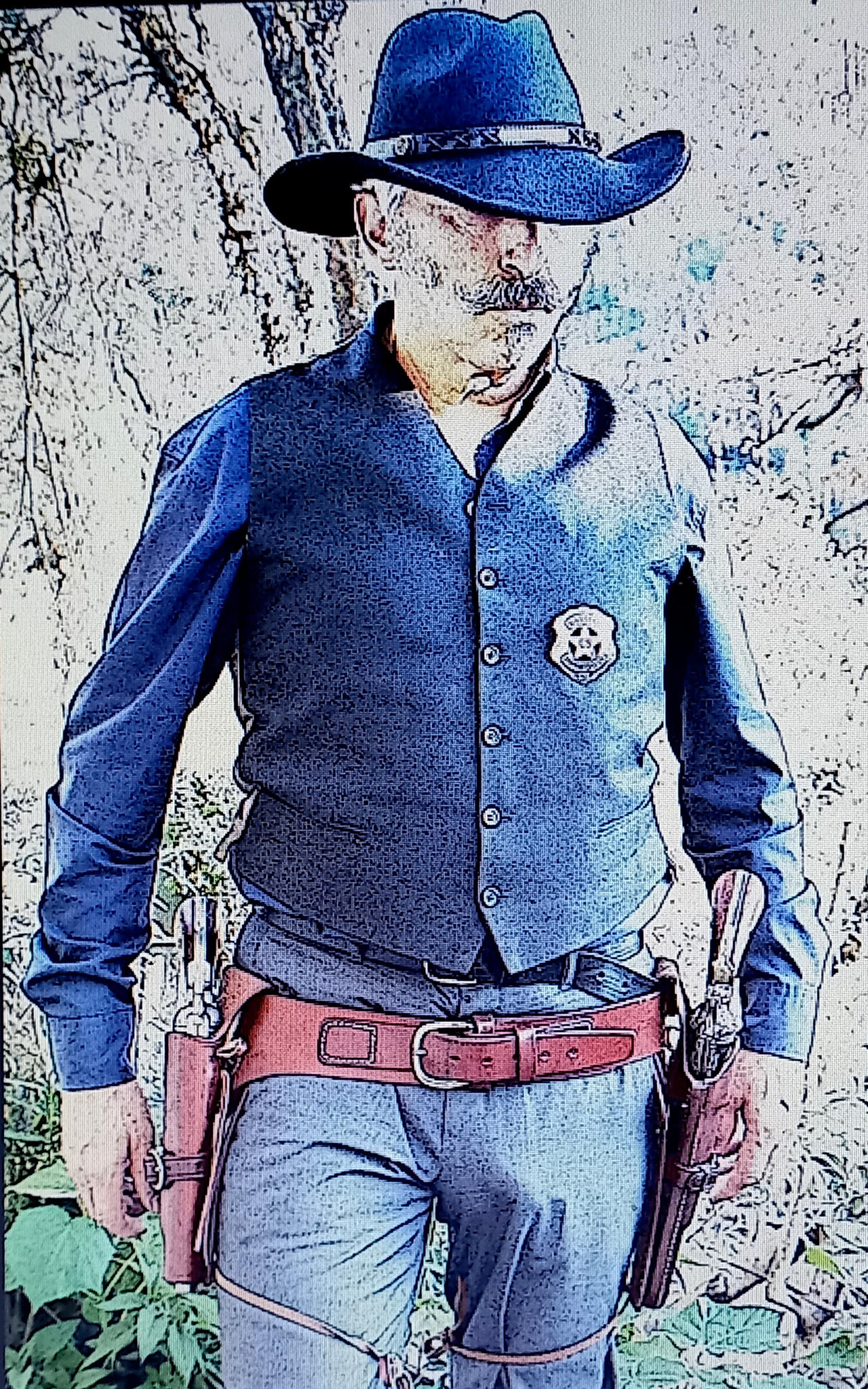 Cowboy, digital art by DRJeandelarose on DeviantArt