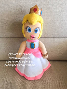 Princess peach custom plush (super mario sunshine)