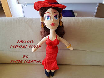 Pauline inspired plush (Super Mario Odyssey)