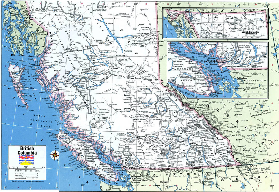 Detailed Map of British Columbia (Modern) by Cameron-J-Nunley on DeviantArt