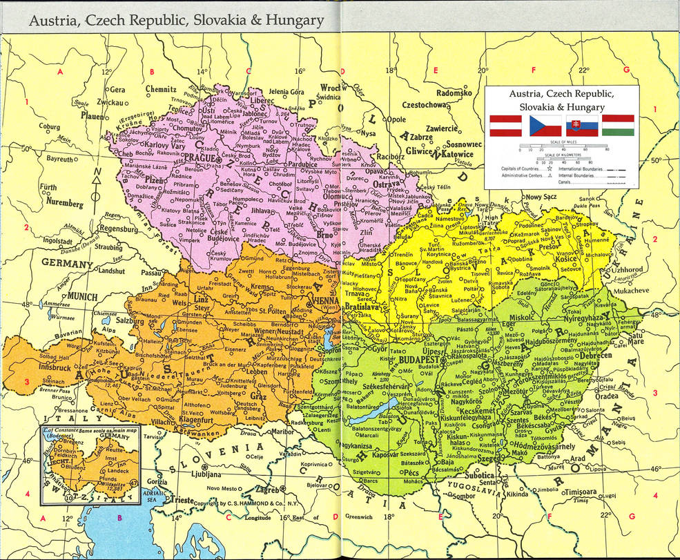 Slovakia Table Map of Austria, Czech Rep, Slovakia, and Hungary by Cameron-J-Nunley on ...