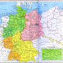 Detailed Map of Germany (1945-1950)