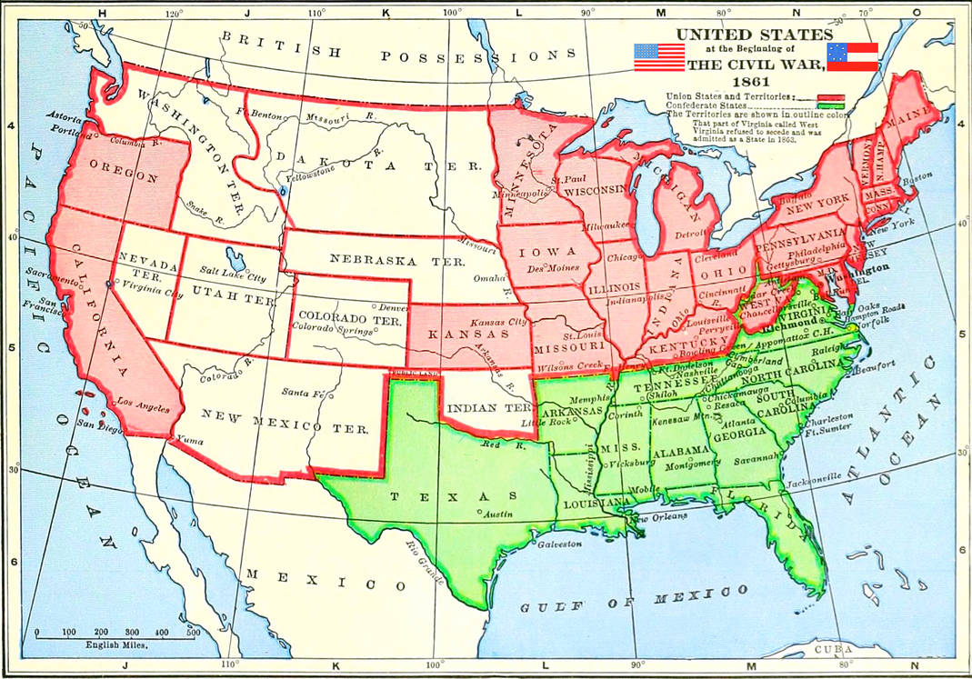 Confederate Map Map of United States and Confederate States by WogofJog on DeviantArt