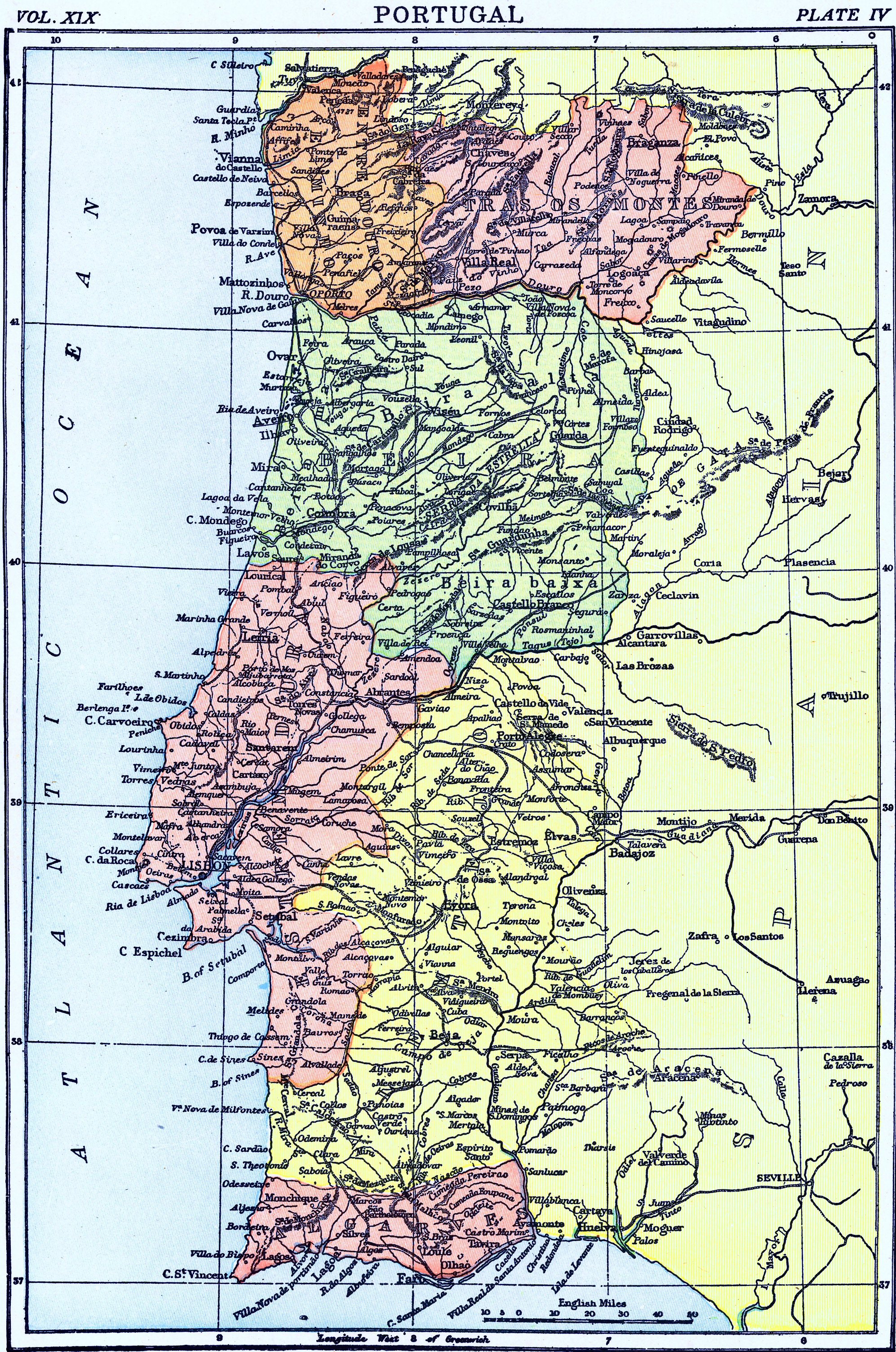 Map of Portugal