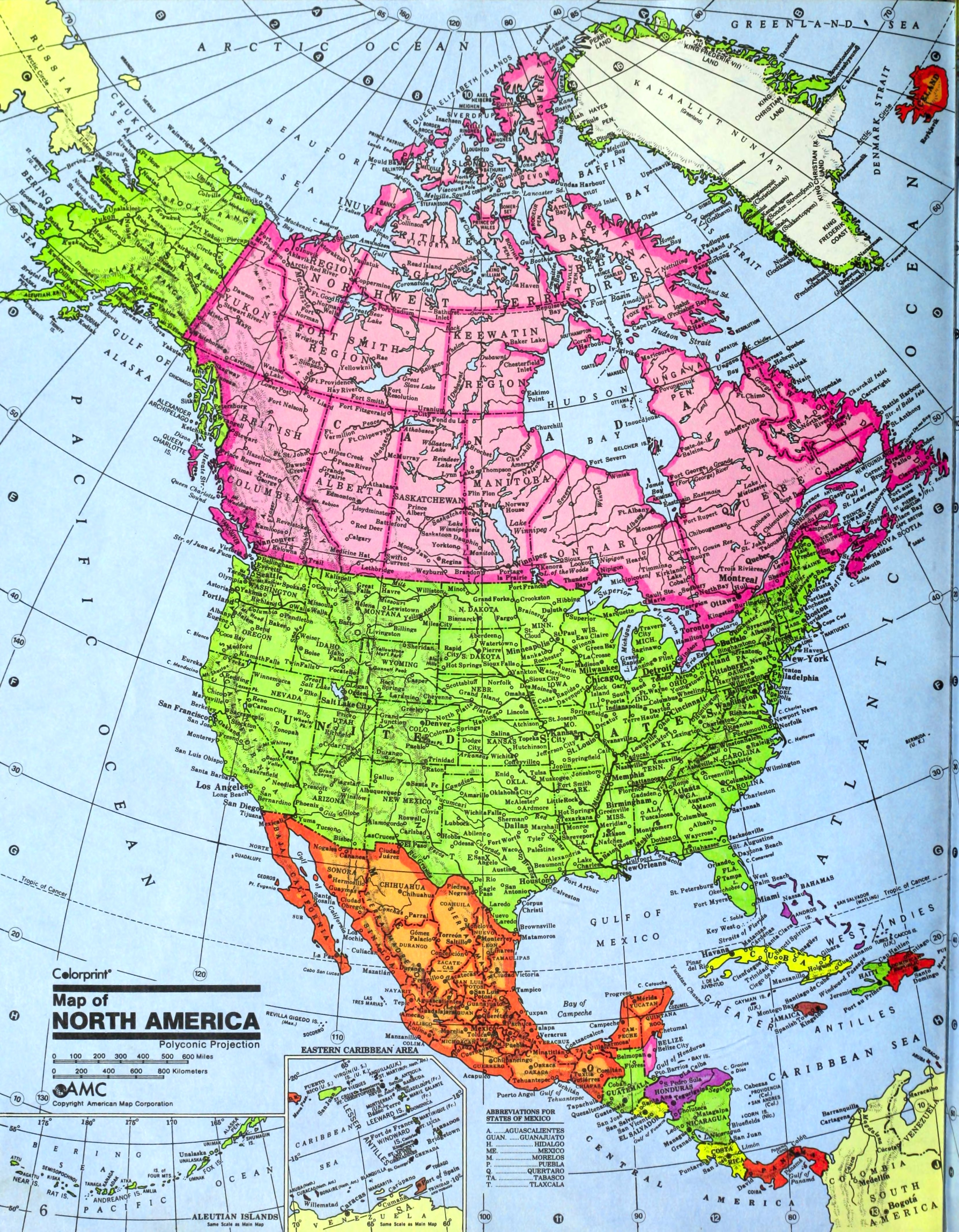 America :: Maps :: America :: North America 