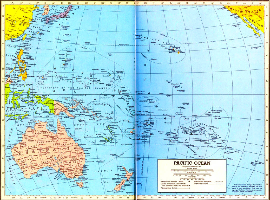 Pacific Map Draw Detailed Map of the Pacific Ocean (1950) by Cameron-J-Nunley on DeviantArt