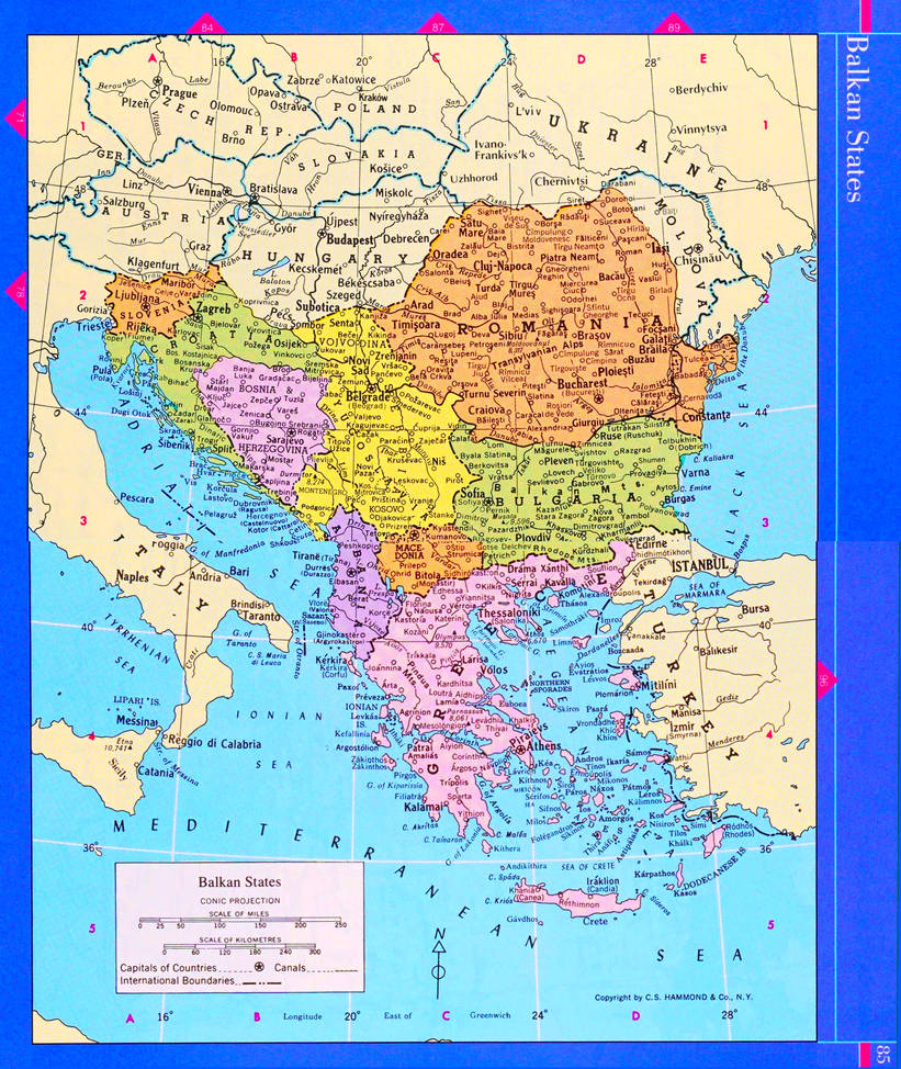 Detailed Map of The Balkan States (1993) by Cameron-J-Nunley on DeviantArt