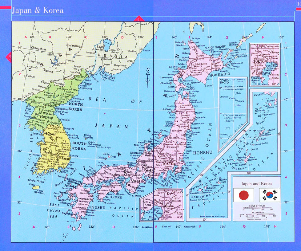 Modern Map of Japan and Korea by Cameron-J-Nunley on DeviantArt
