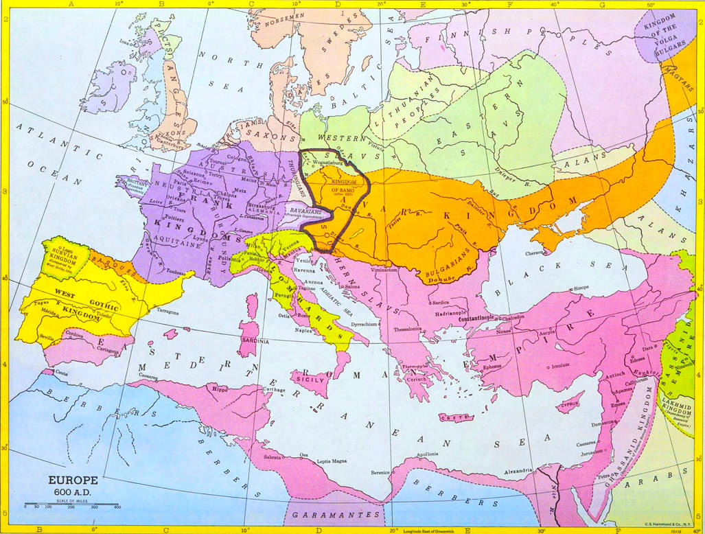Detailed Map of Europe (600 CE) by Cameron-J-Nunley on DeviantArt