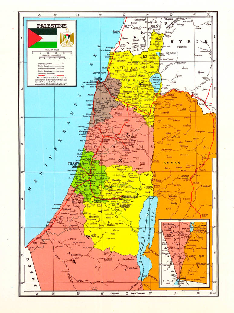 Detailed Map of of Palestine (Alt Hist, 2.0) by WogofJog on DeviantArt