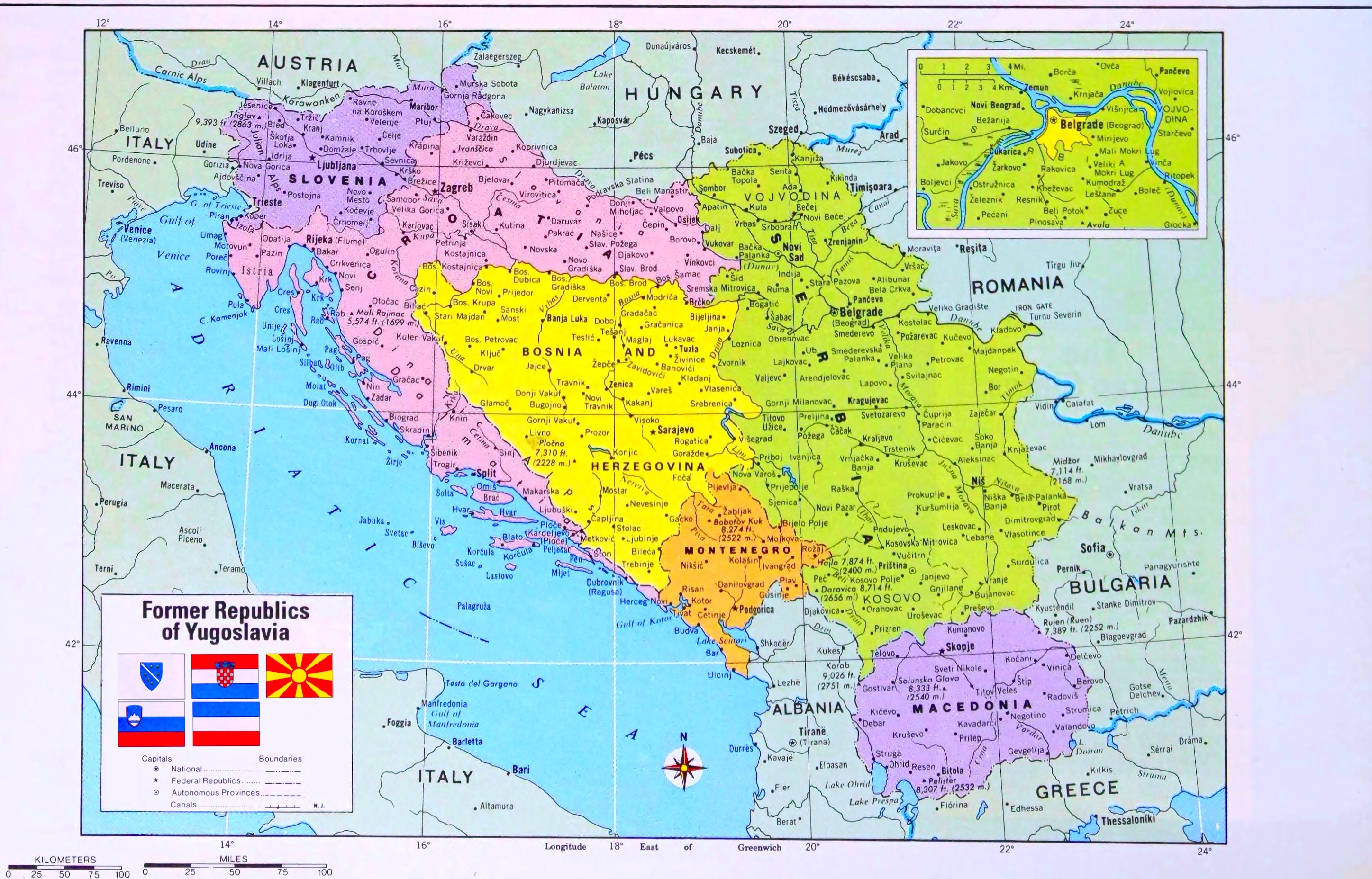 Former Yugoslavia Map former-yugoslavia-map